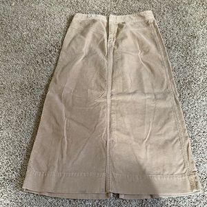A tan skirt from banana republic factory store